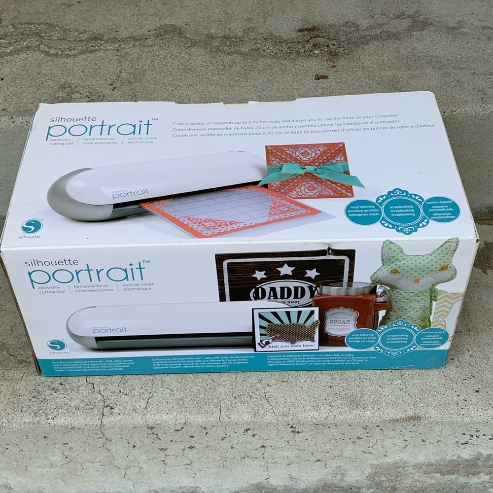 Silhouette portrait die cut machine